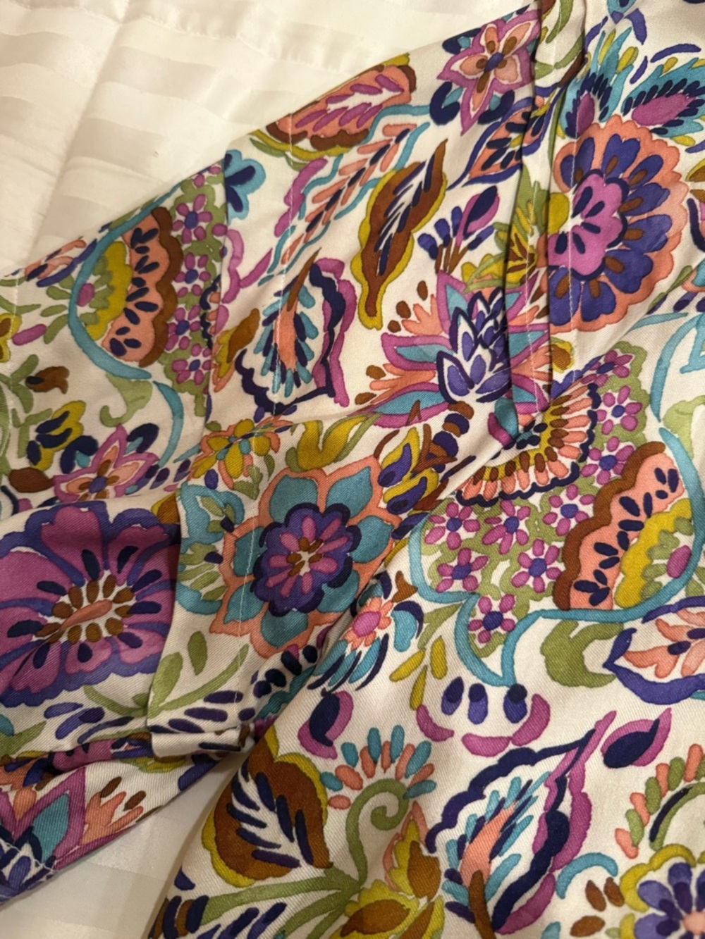 Colorful Floral Blouse - Multicolor - Picture 5 of 5
